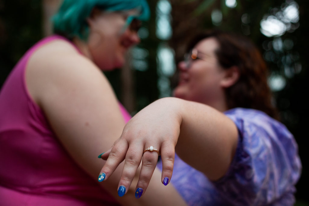 minnesota proposal photography of engagement ring