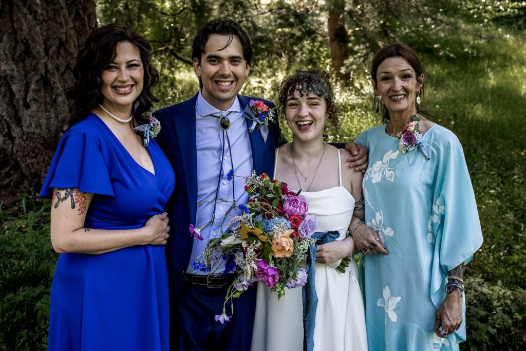 family photos after hoyt arboretum wedding wedding ceremony