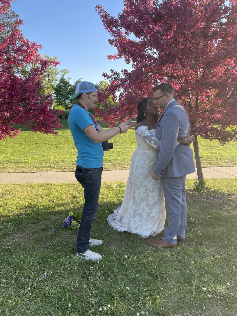 Minnesota elopement photographer creating romantic portraits during golden hour.